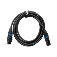Hybrid CABHYB132 XLR Male - Xlr Female Dmx Lighting Cables waterproof connectors 3m - 