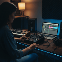 Hybrid CM4UFX DJ Mixer 4 + 1 Channel with USB and Effects - 