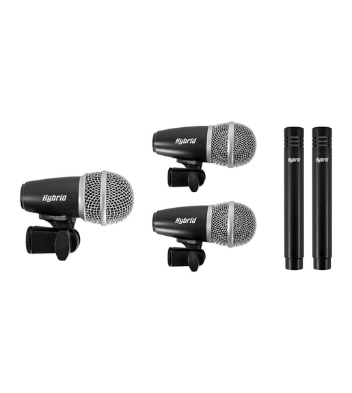 Hybrid DK5 Drum Microphone Kit Five Pieces - 