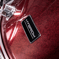 Hybrid HD5 Drum Set 5 - Piece With Throne & Cymbals Wine Red/Hybrid - 