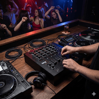 Hybrid+ HM04 - 4 Channel DJ Mixer - 