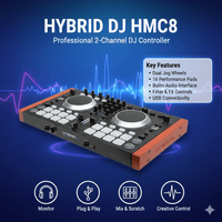 Hybrid HMC4 - 4 Channel DJ Controller - 