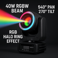 Hybrid HMH 12 Moving Head 12 Channel DMX Sound - to - Light with RGBW - 