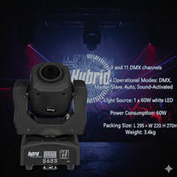 Hybrid HMH Gobo II 60 Watt Stage Moving Spot - 
