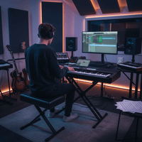 Hybrid KS01 Double Brace Keyboard Stand - 