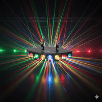 Hybrid LIGHYB101 Eight Beam MKII Disco Light - 