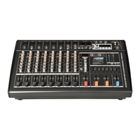 Hybrid M10800PUX 10 Channel Powered Desk Top Mixer - 