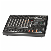 Hybrid M10800PUX 10 Channel Powered Desk Top Mixer - 