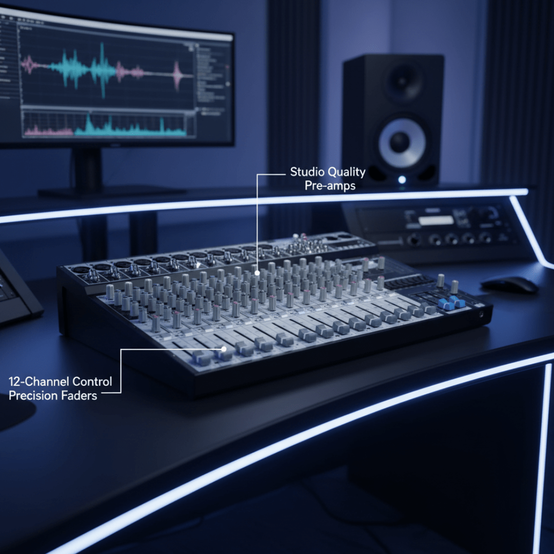 Hybrid MC20USB 18 channel Analog Mixer Studio Mixers - Philtron Hybrid MC20USB 18 channel Analog Mixer Studio Mixers - Philtron