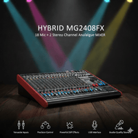 Hybrid MG2408FX 18 Mic + 2 Stereo Channel Analogue Mixer - 