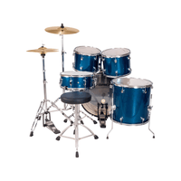 Hybrid Mi Hd5 Lazer Blue 5 Piece Drum Kit - 