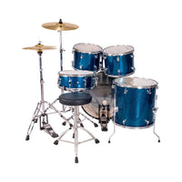 Hybrid Mi Hd5 Lazer Blue 5 Piece Drum Kit - 