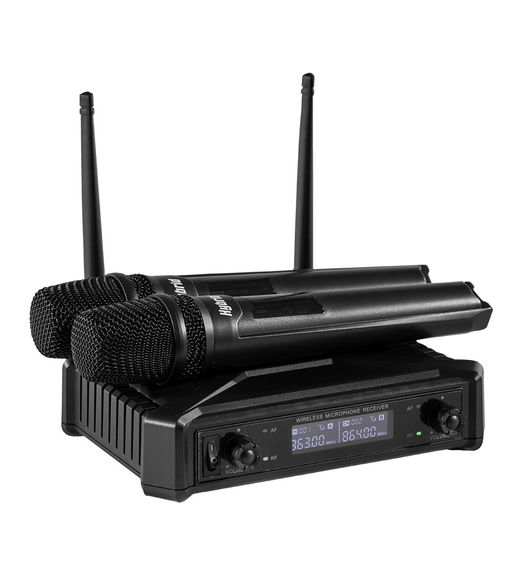 Hybrid MICHYB070 Wireless Microphone Dual Handheld Fixed Frequency - 