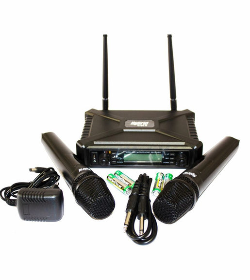Hybrid MICHYB070 Wireless Microphone Dual Handheld Fixed Frequency - 