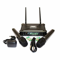 Hybrid MICHYB070 Wireless Microphone Dual Handheld Fixed Frequency - 