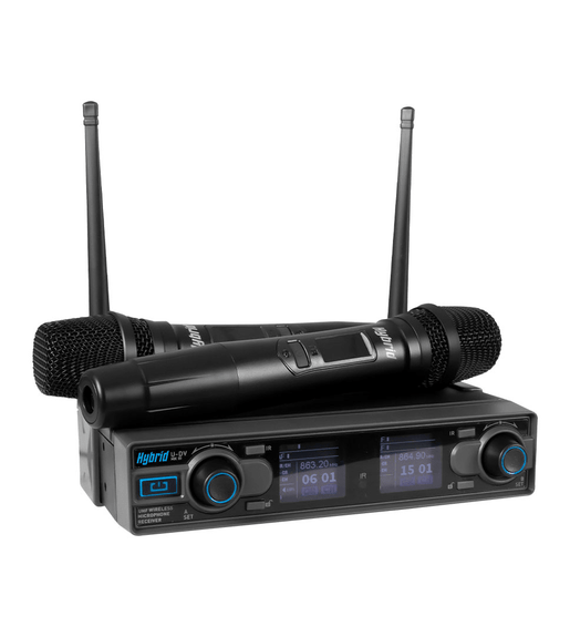 Hybrid MICHYB091 U - DV MKIII Microphone Wireless Dual Handheld UHF System - 
