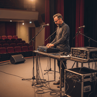 Hybrid ML1260PDUU is an 8 + 2 channel, 2 x 300W Powered Mixer - 