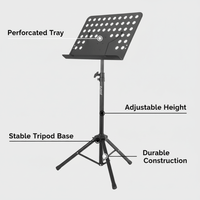 Hybrid MUS02 music sheet stand - 