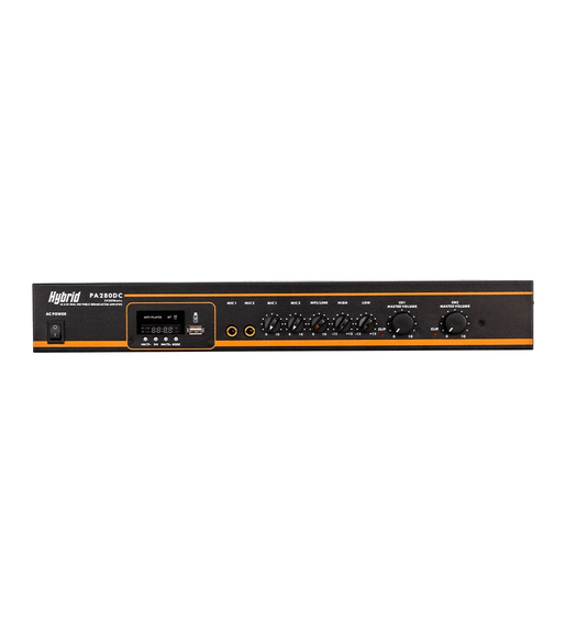 Hybrid PA280DC 2-Channel Power Amplifier (2 x 80W RMS, 220V AC / 12V DC) - 