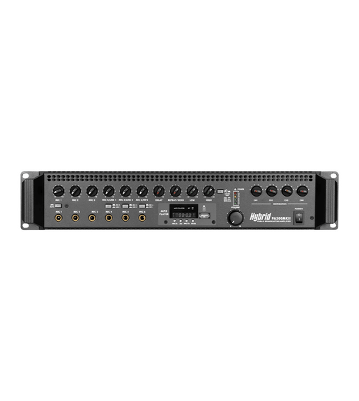 Hybrid PA500M MKII 4-Zone 500W Commercial Mixer Amplifier - 
