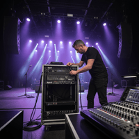 Hybrid PA500M PA Amplifier 100V LINE 500W with MP3 player - 