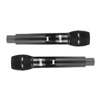 Hybrid U - DV B Dual Handheld Wireless Microphone System - 