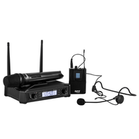 Hybrid U - DV B Handheld + Headset Wireless Microphone System - 