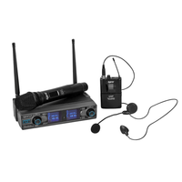 Hybrid U - DV MK3 Handheld + Headset Wireless Microphone System - 