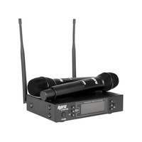 Hybrid U - DVFE - Dual Handheld Cordless Microphone with Feedback Eliminator - 