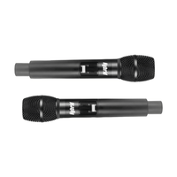 Hybrid U - DVFE - Dual Handheld Cordless Microphone with Feedback Eliminator - 