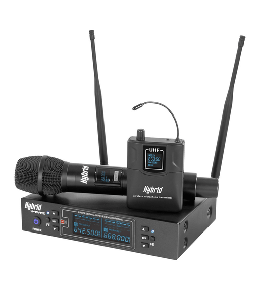 Hybrid U - DVFE Handheld + Lapel - Wireless Microphone Set - 