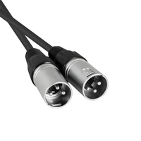 Hybrid XLR Female - Dual XLR Male Cable 0.3m - 