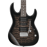 Ibanez GRX70QA - TKS Electric Guitar - Transparent Black Sunburst - 549763222584