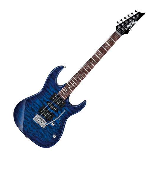Ibanez GRX70QA - TRB Electric Guitar - Transparent Blue - 4515110721214