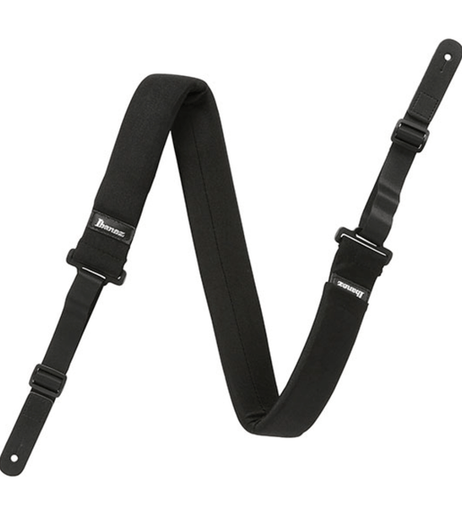 Ibanez GSF50 - BL Powerpad Guitar Strap - Black - 6009519478588