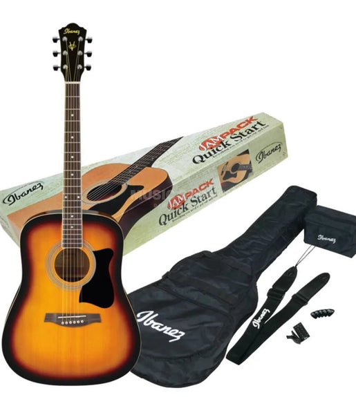Ibanez V50NJP - VS Acoustic Guitar Pack – Vintage Sunburst - 