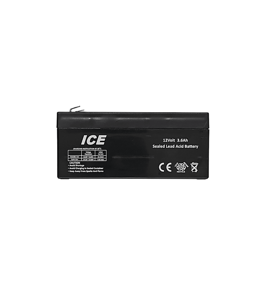 ICE LCR12V3.6AH / BA-20 12V 3.6Ah Sealed Lead Acid Battery - 