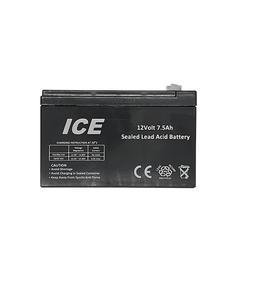 Ice LCR12V7.5 AH 12V 7.5Ah Sealed Lead-Acid Battery - 6009880521488