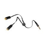iDance Connect - C2 Audio 2 - Way Headphone Splitter – Black - 4894352803276