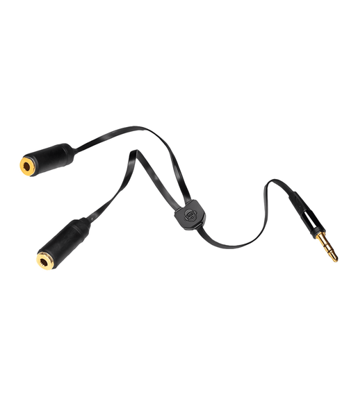 iDance Connect - C2 Audio 2 - Way Headphone Splitter – Black - 4894352803276