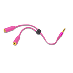 iDance Connect - C3 Audio 2 - Way Headphone Splitter – Pink - 4894301004123