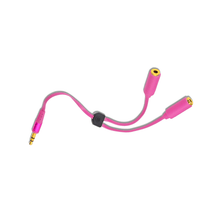 iDance Connect - C3 Audio 2 - Way Headphone Splitter – Pink - 4894301004123