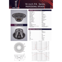 Imix 18PA1000 Speaker Replacement 18