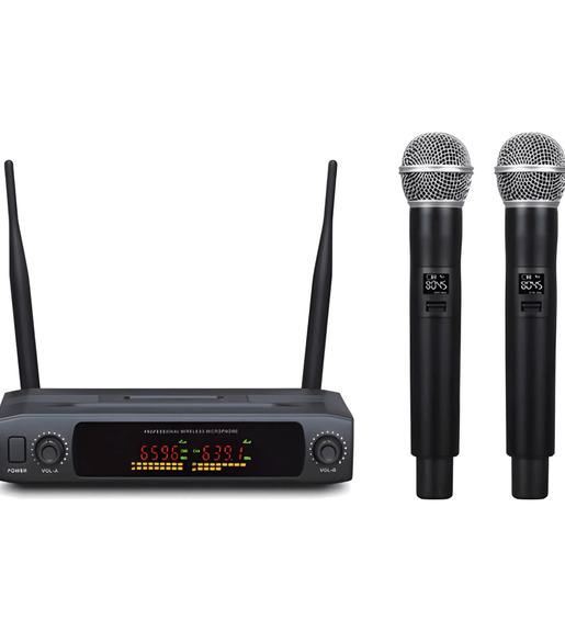 Imix IMC-3003 Dual UHF Wireless Handheld Microphone System with Box - 