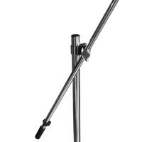 Imix IMRB02 Boom Arm Round Base Silver Microphone Stand - 
