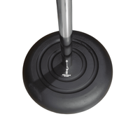 Imix IMRB02 Boom Arm Round Base Silver Microphone Stand - 