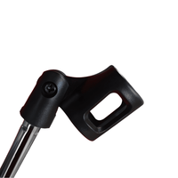 Imix IMRB02 Boom Arm Round Base Silver Microphone Stand - 