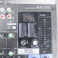 Imix MX12XU 12 - Channel Powered Mixer (500W × 2 RMS) 48V Phantom Power - 