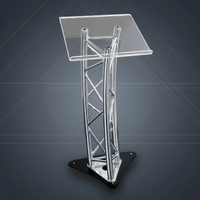 Imix PMS1300 Silver Aluminum Podium - 