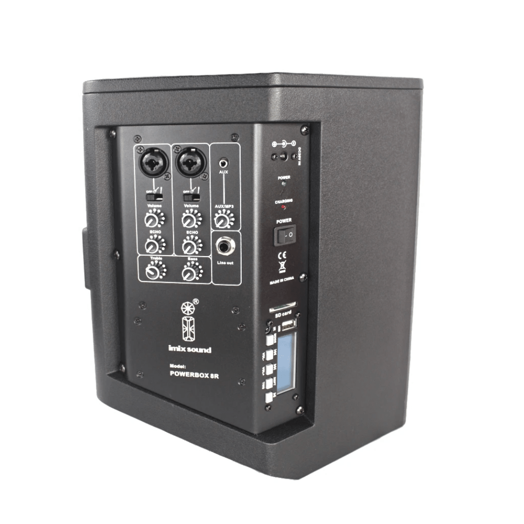 Imix PowerBox 8R Active 8″ Battery Powered Speaker PA Speakers
